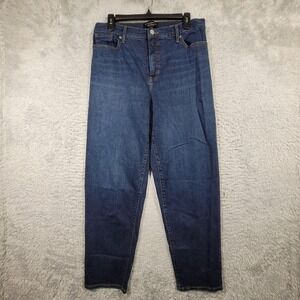 Banana Republic Curvy Straight Women Size 30/10 Tall Dark Wash Denim Jeans